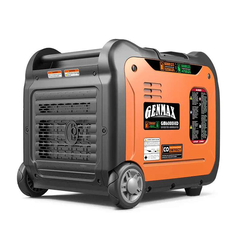 Genmax GM6000iED Super Quiet Dual Fuel Portable Inverter Generator - 6000W Powerhouse