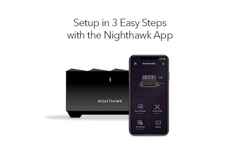 Netgear Nighthawk Mesh AX1800: 4-Streams 3-Pack with 90-Day Armor Free Trial - Your Gateway to Seamless Home Wi-Fi