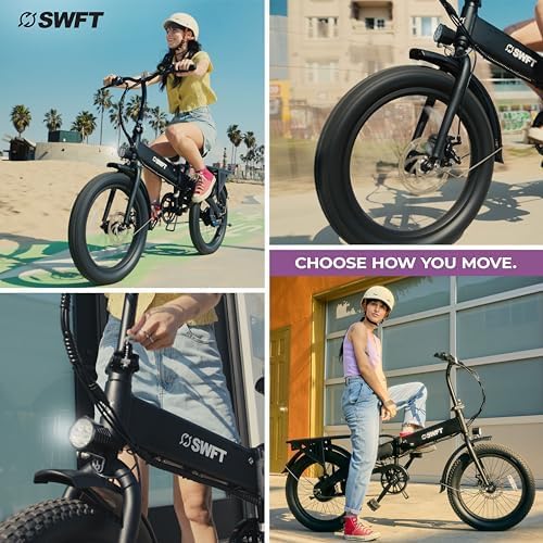 SWFT FX Foldable Electric Bike - Sleek Black