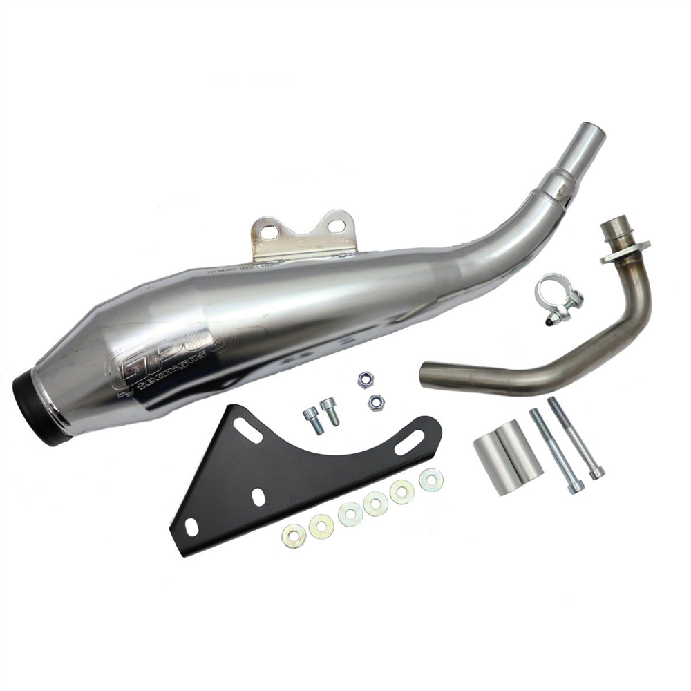 Power-Packed Tecnigas GP4 Exhaust for 4-Stroke Piaggio Scooters (190-74)
