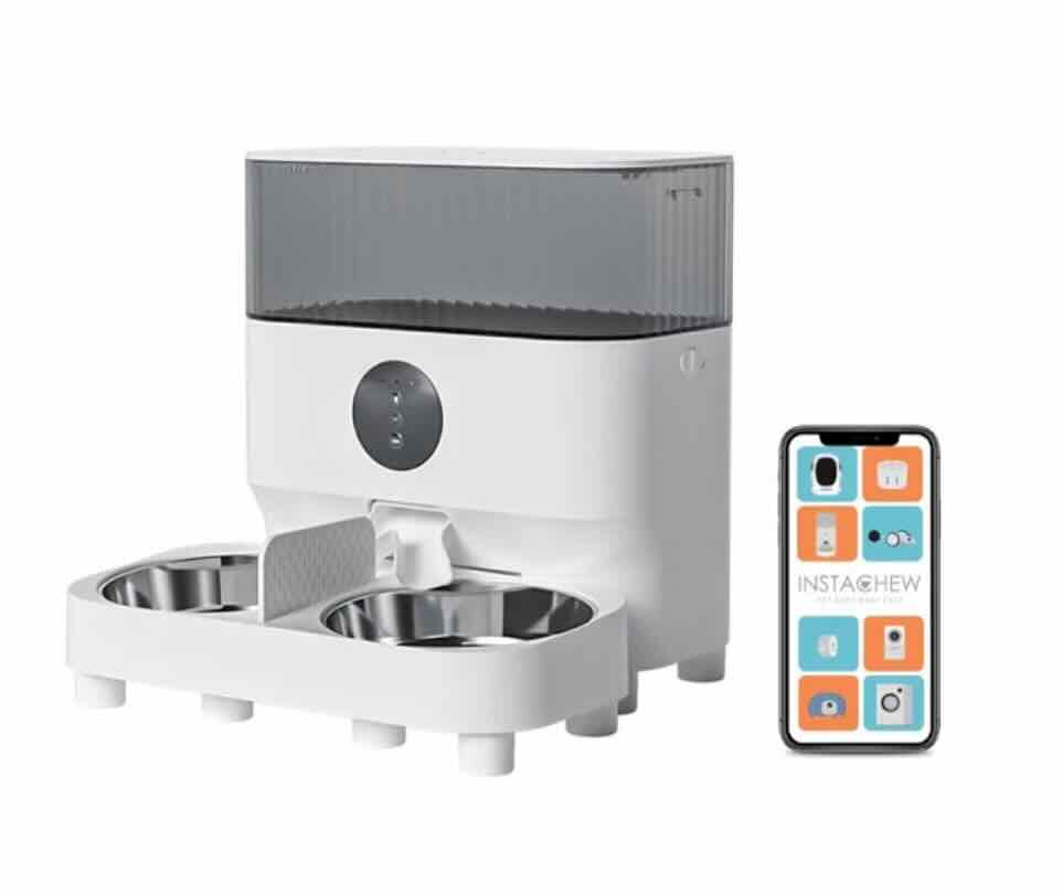 Instachew PureBite Double Smart Pet Feeder - Your Pet's Ideal Dining Companion