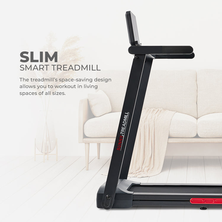 Sunny Health & Fitness Bluetooth-Enabled Interactive Slim Treadmill SF-T722021