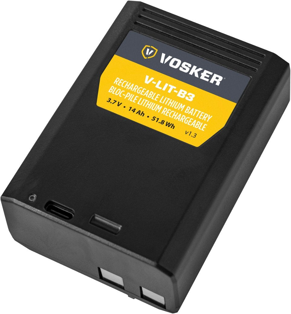 Vosker V300 Mobile Security Cameras' V-LIT-B3-Extra Rechargeable Lithium Battery Pack - Never Miss a Moment of Security