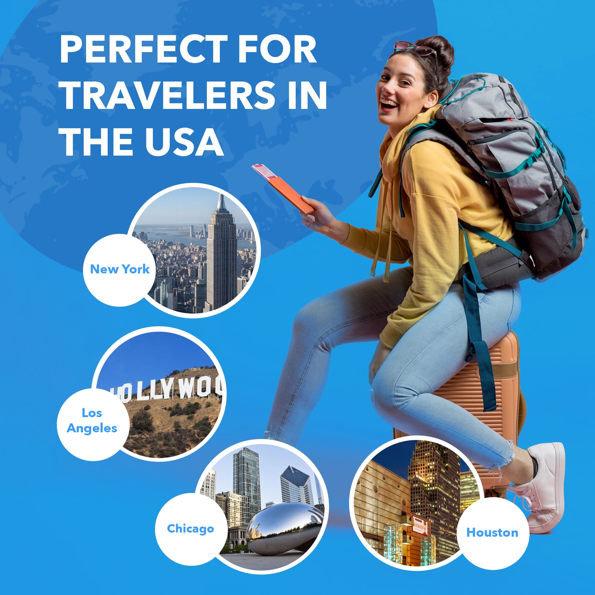 OREI GP-95 European to USA Grounded Plug Adapter - 3 Pack: Your Essential Travel Companion