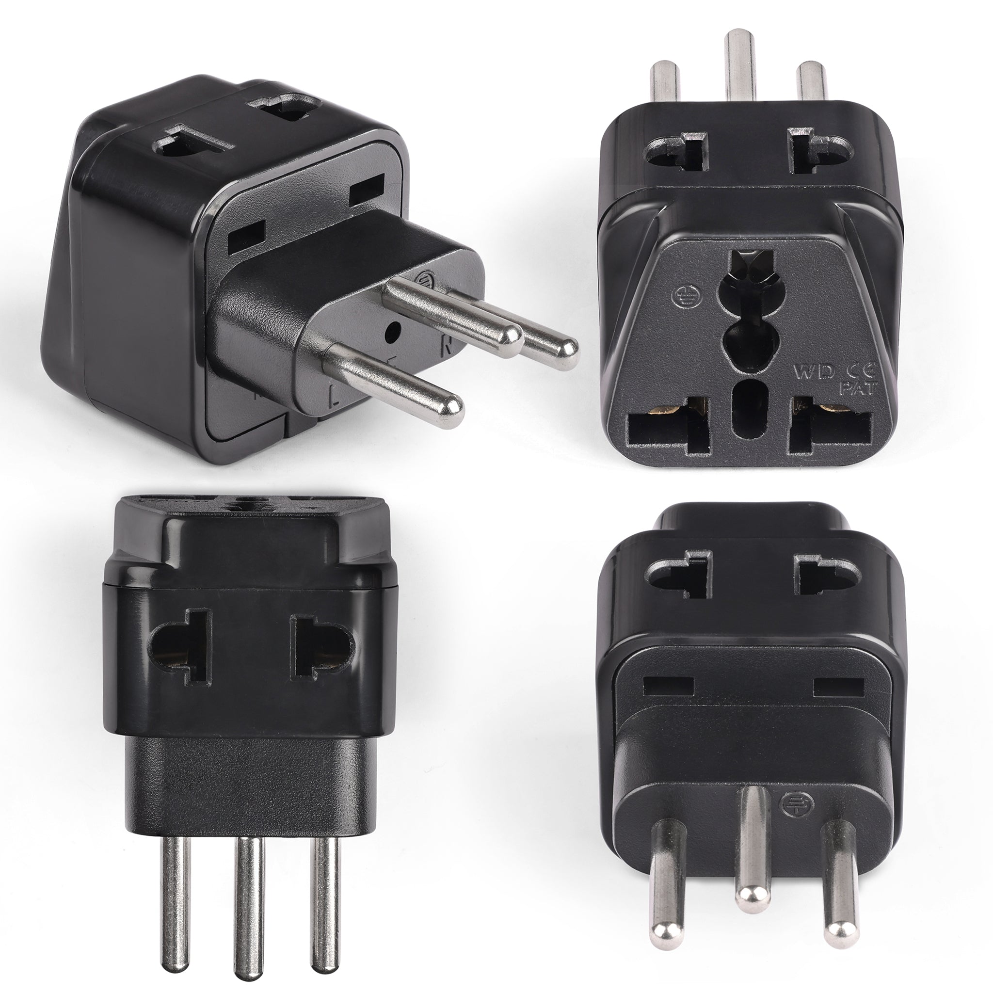 OREI DB-11A Compact 2-in-1 Travel Adapter for Switzerland & Rwanda