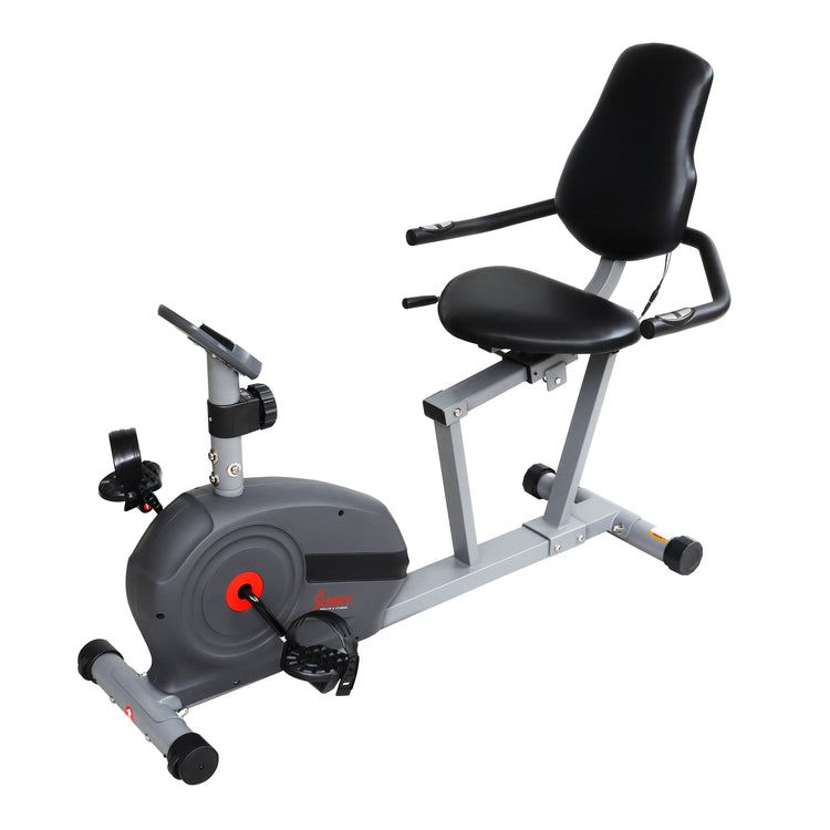 Sunny Health & Fitness Magnetic Smart Recumbent Bike - Your Gateway to Effortless Home Fitness