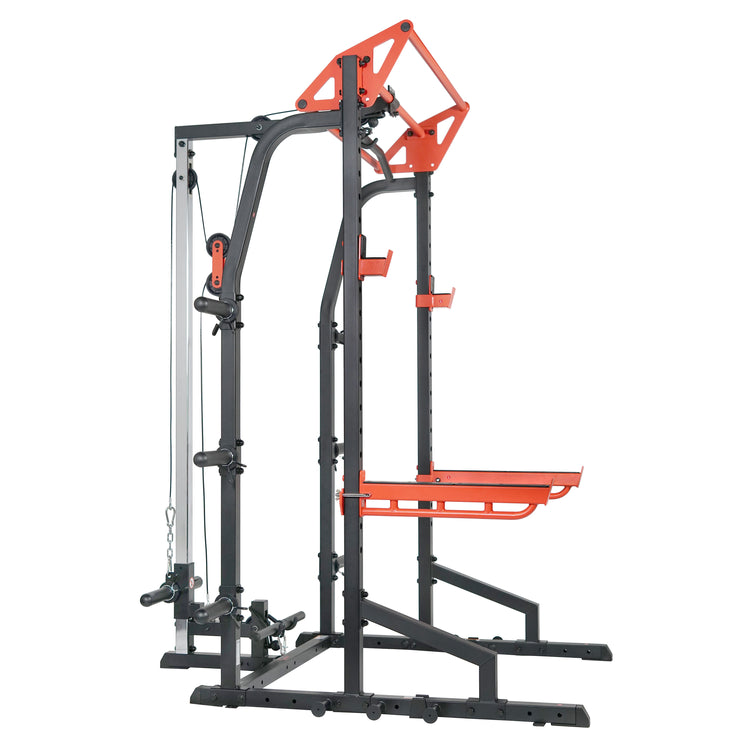 Sunny Health & Fitness PowerZone Heavy Duty Half Rack with 1000 LB Capacity - SF-XF9933