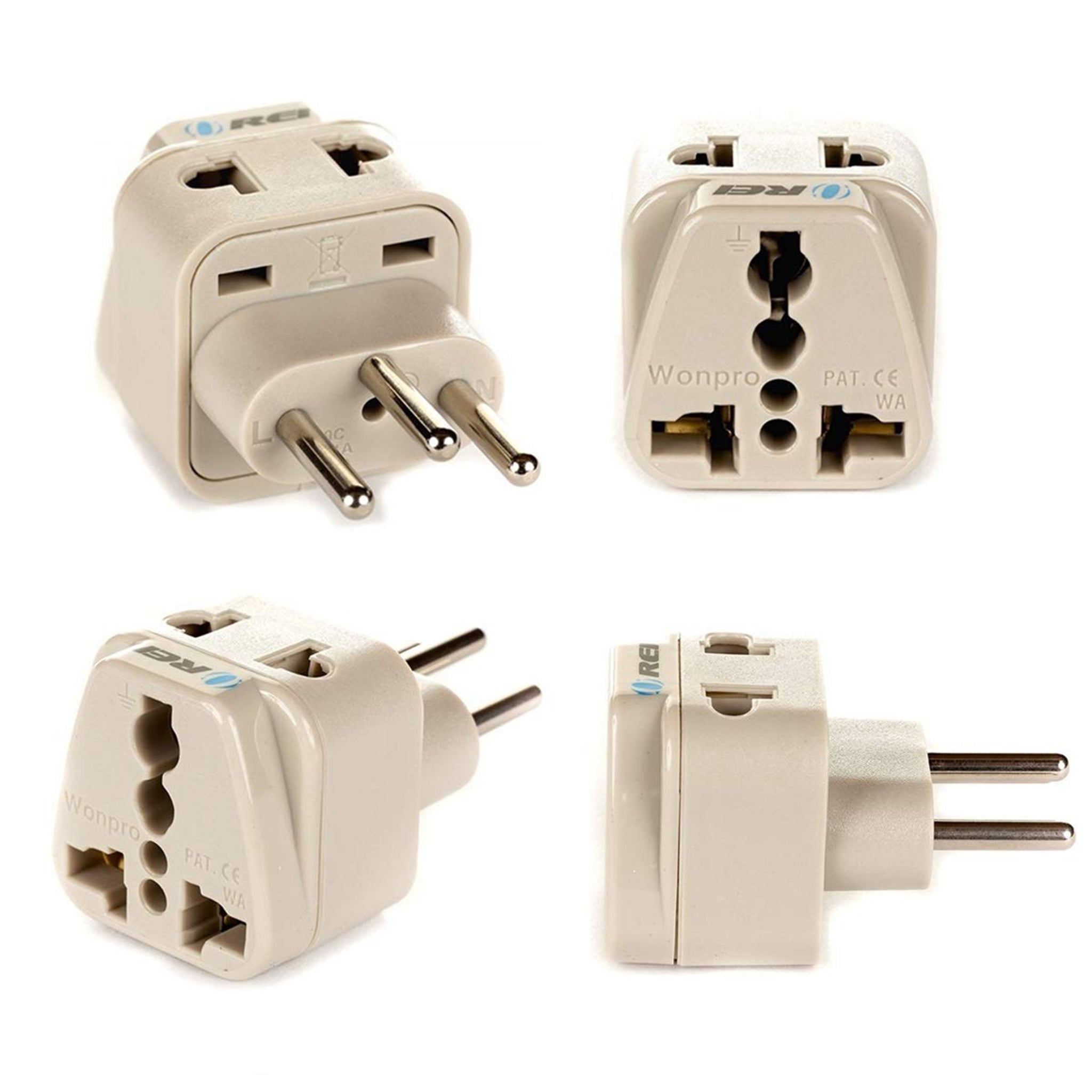 OREI DB-11A Compact 2-in-1 Travel Adapter for Switzerland & Rwanda