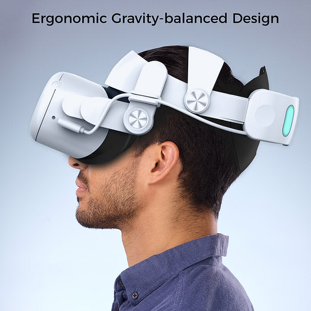 Sungale Oculus Quest 2 Elite Head Strap with 6000mAh Battery - Unleash Your VR Gaming