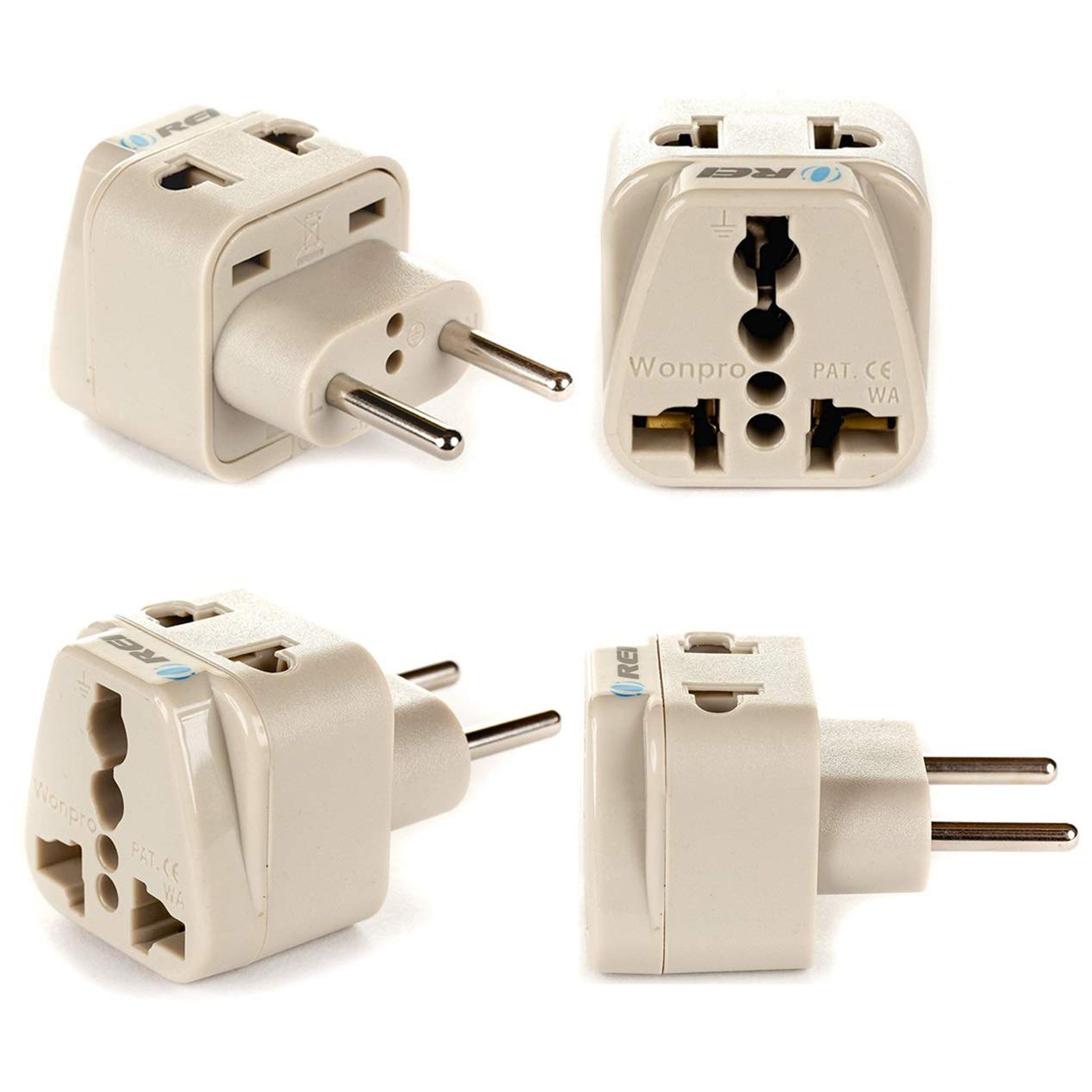 OREI DB-9C European Travel Adapter - Compact 2-in-1 Type C for Seamless Charging On-the-Go