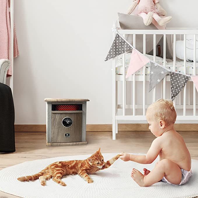 Heat Storm Logan Deluxe Infrared Fabric Space Heater - 5200 BTU
