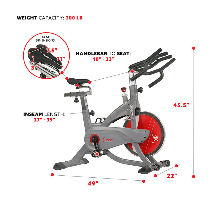 Sunny Health & Fitness AeroPro Indoor Cycling Bike - The Ultimate Home Workout Companion