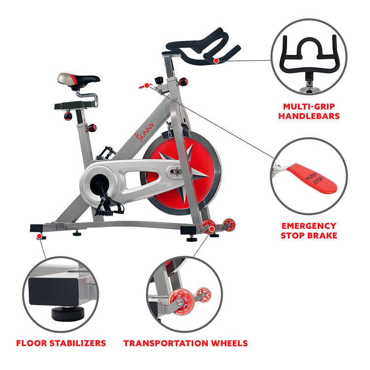 Sunny Health & Fitness Pro Indoor Cycling Bike - The Ultimate Home Gym Bike