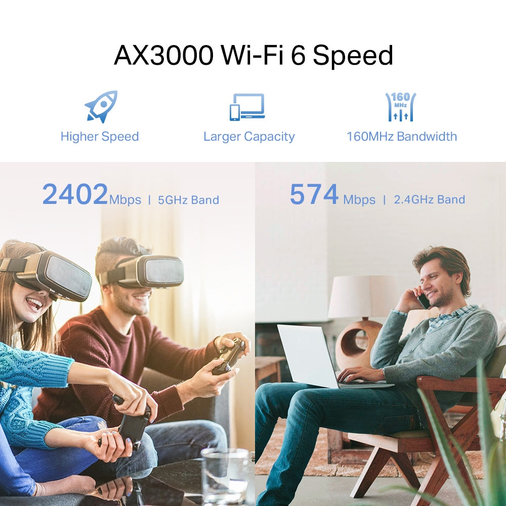 TP-Link AX3000 Wi-Fi 6 Extender - Boost Your Wi-Fi Coverage!