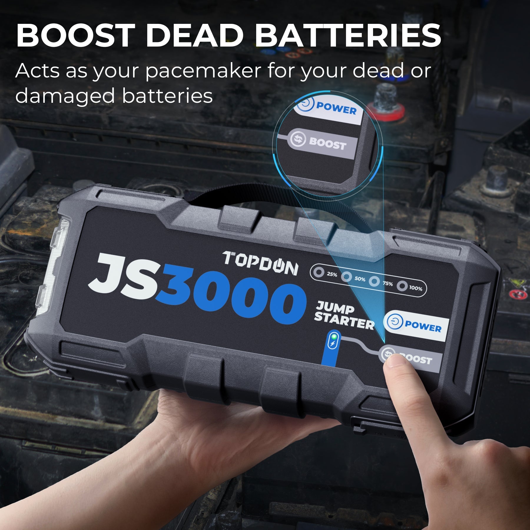 TOPDON JumpSurge3000 - The Ultimate Vehicle Jump Starter and Power Bank