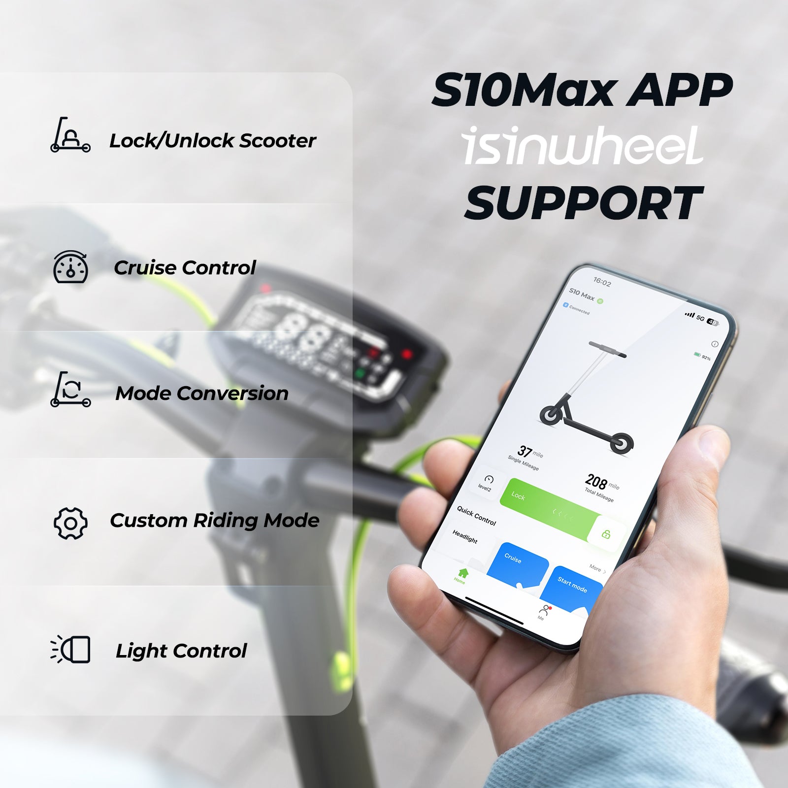 isinwheel S10Max: The Ultimate Urban Commuting Electric Scooter