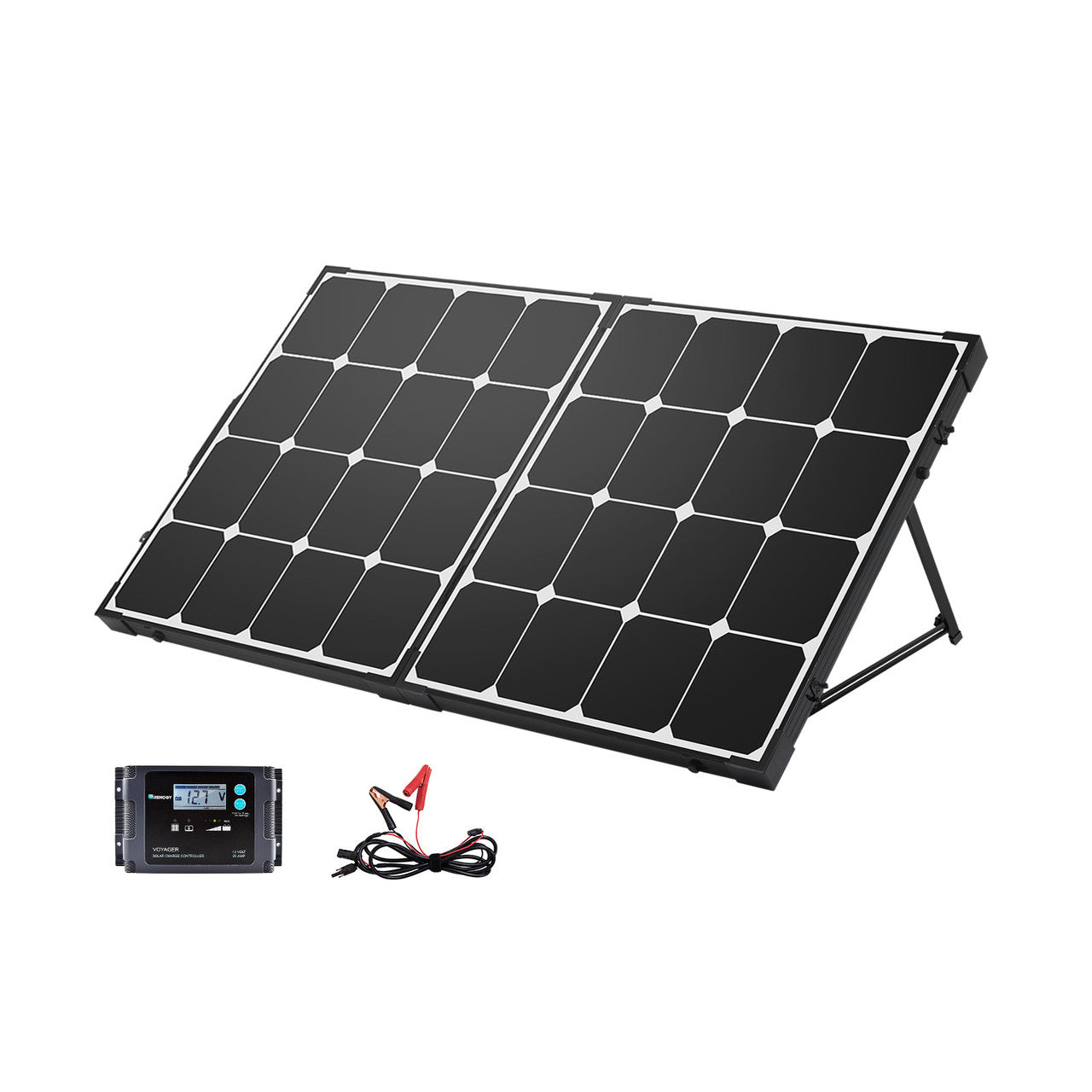 Renogy 100W Eclipse Monocrystalline Foldable Solar Suitcase with Controller - Your Off-Grid Powerhouse