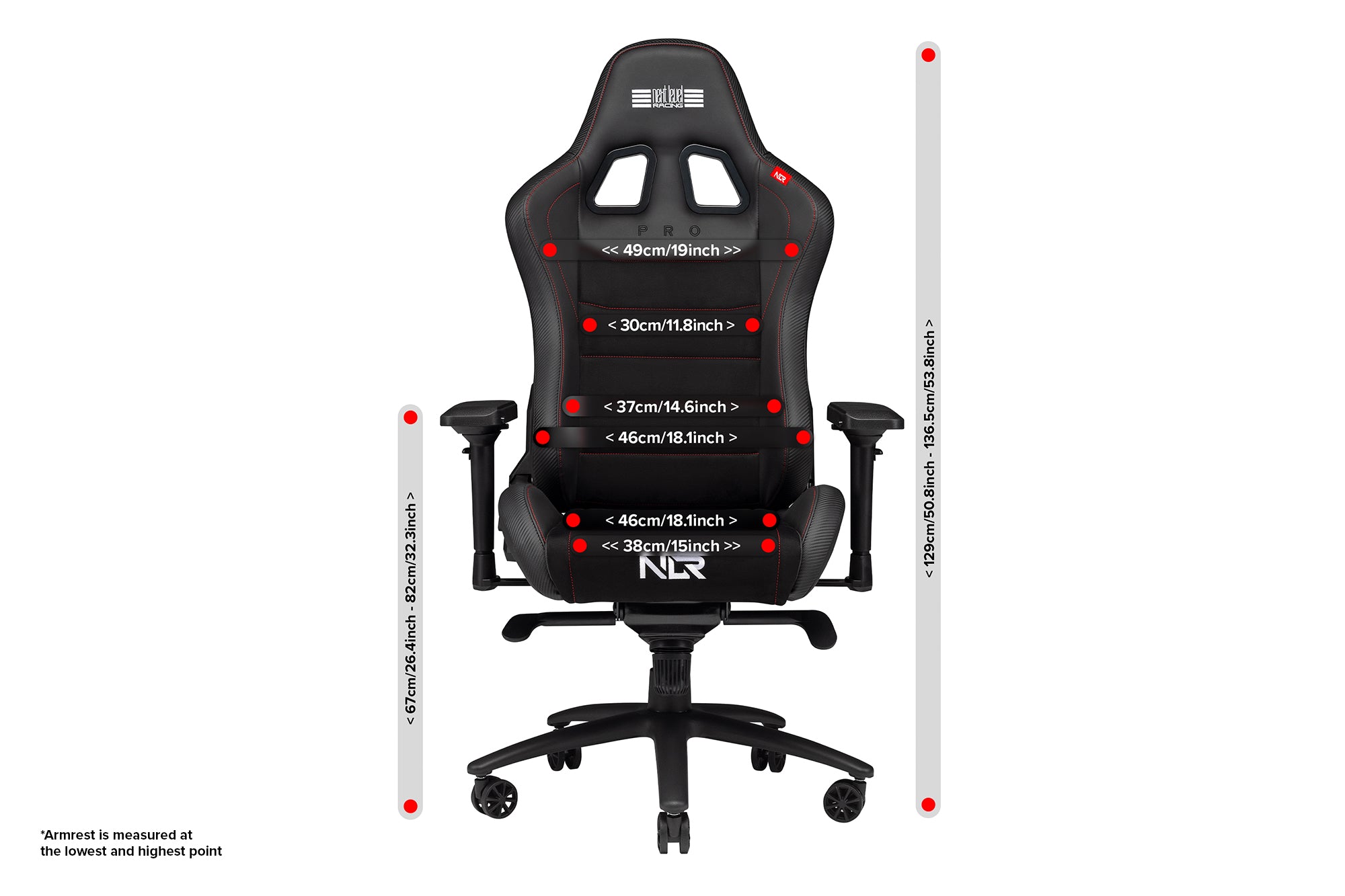 Next Level Racing NLR-G003 PRO Leather & Suede Gaming Throne