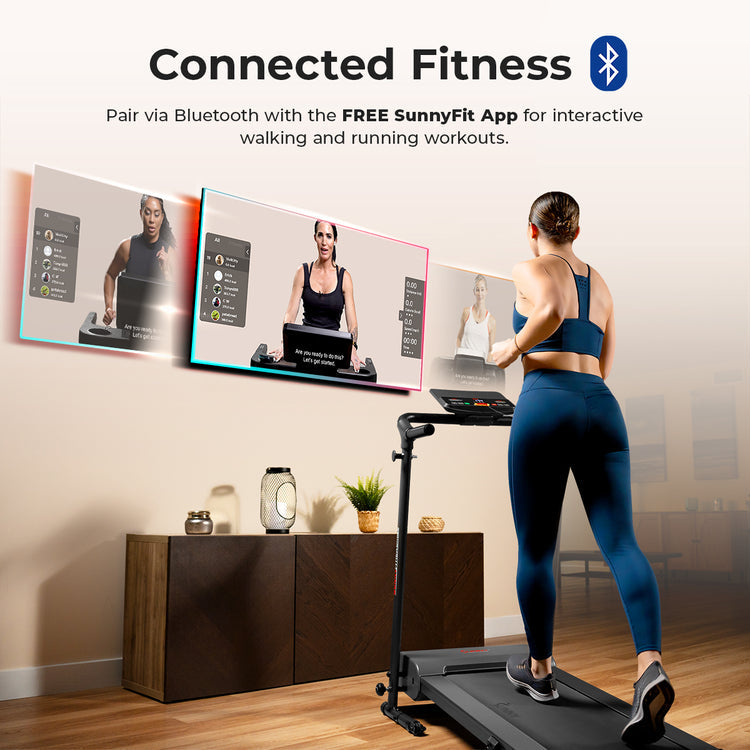 Sunny Health & Fitness SMART Treadmill - Your Gateway to Effortless Home Fitness