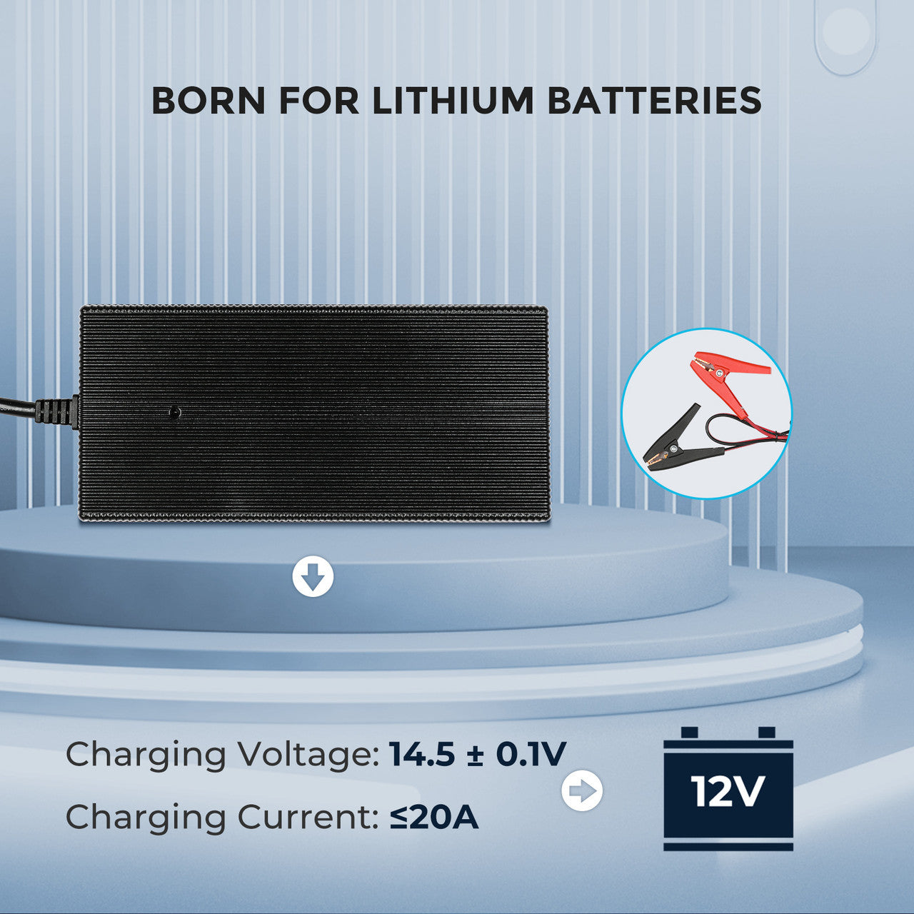 Renogy 20A AC-DC Battery Charger - Your Reliable Power Companion (G2 Version)