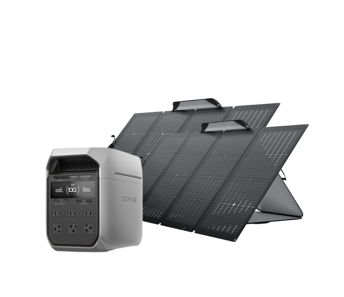 EcoFlow Delta 3 Plus Portable Powerhouse with 2 x 220W Solar Panels