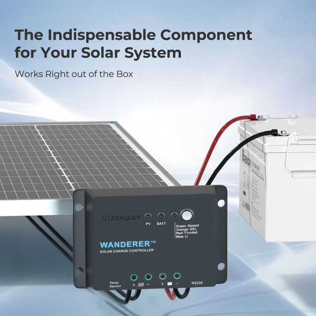 Renogy Wanderer 30 Amp Solar Charge Controller - Your Off-Grid Power Solution