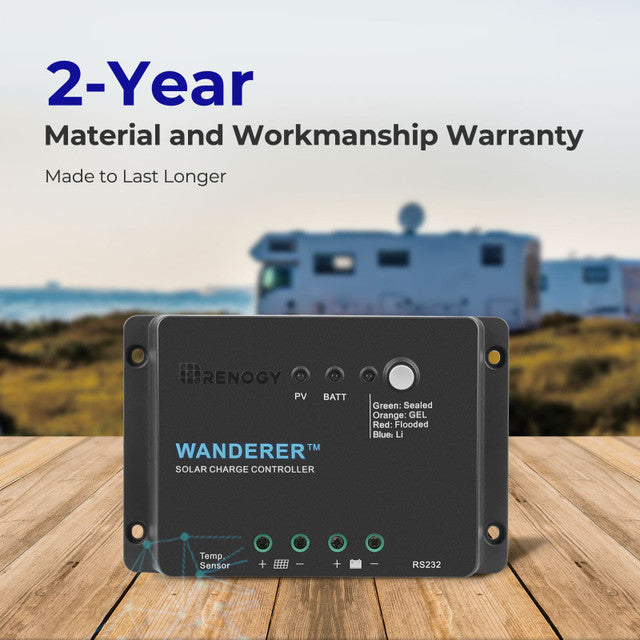 Renogy Wanderer 30 Amp Solar Charge Controller - Your Off-Grid Power Solution