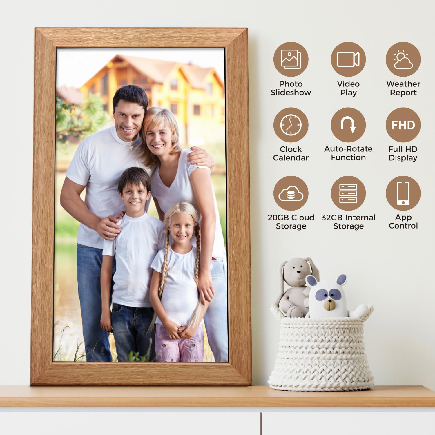 Sungale 21.5" True Cloud Frame: Connect & Cherish Memories