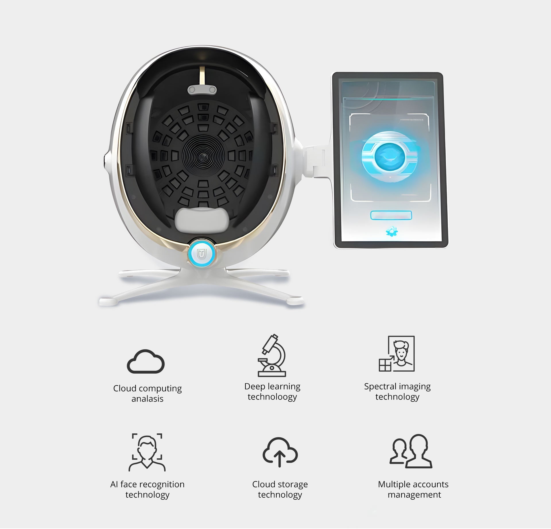 Shape Tactics Precision 3D Skin Analyzer with AI Face Detection - Your Skin's Personalized Diagnostic Assistant