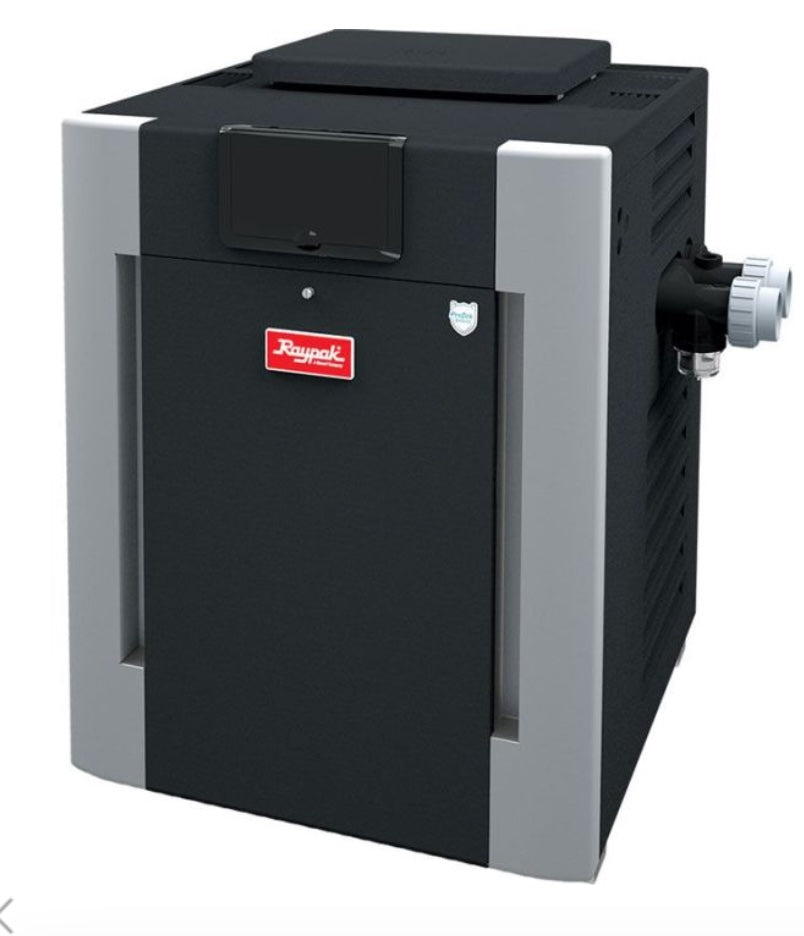 Ruud Raypak 399K BTU Natural Gas Low Nox Digital Heater - Your Pool's Perfect Partner
