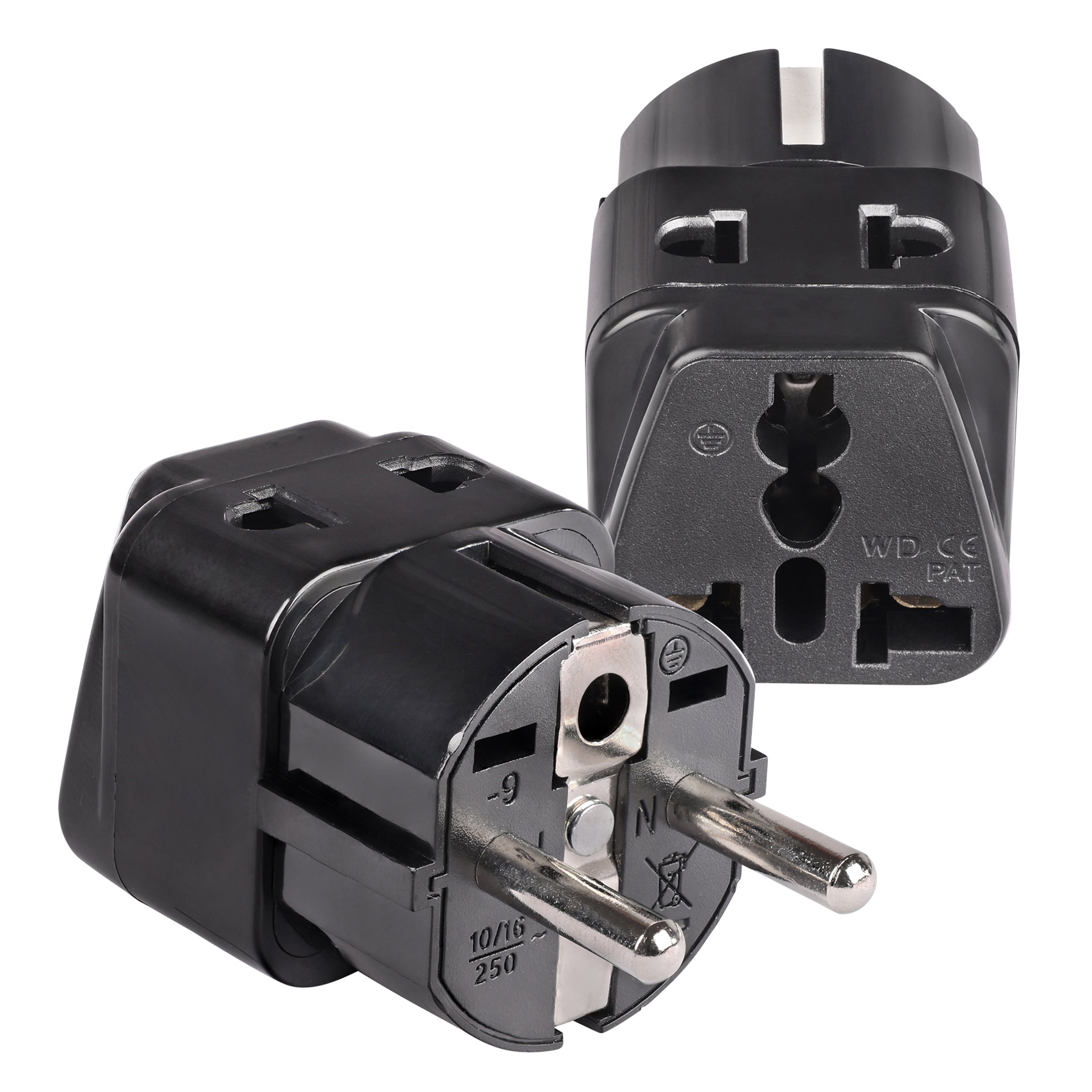 OREI DB-9 Compact Travel Adapter for Germany & France - 2 in 1 Type E/F