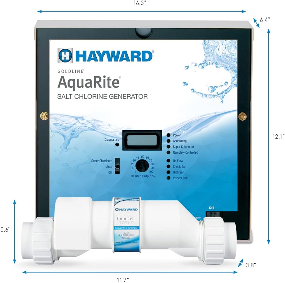 Hayward AquaRite 25K Gal Salt Chlorination System