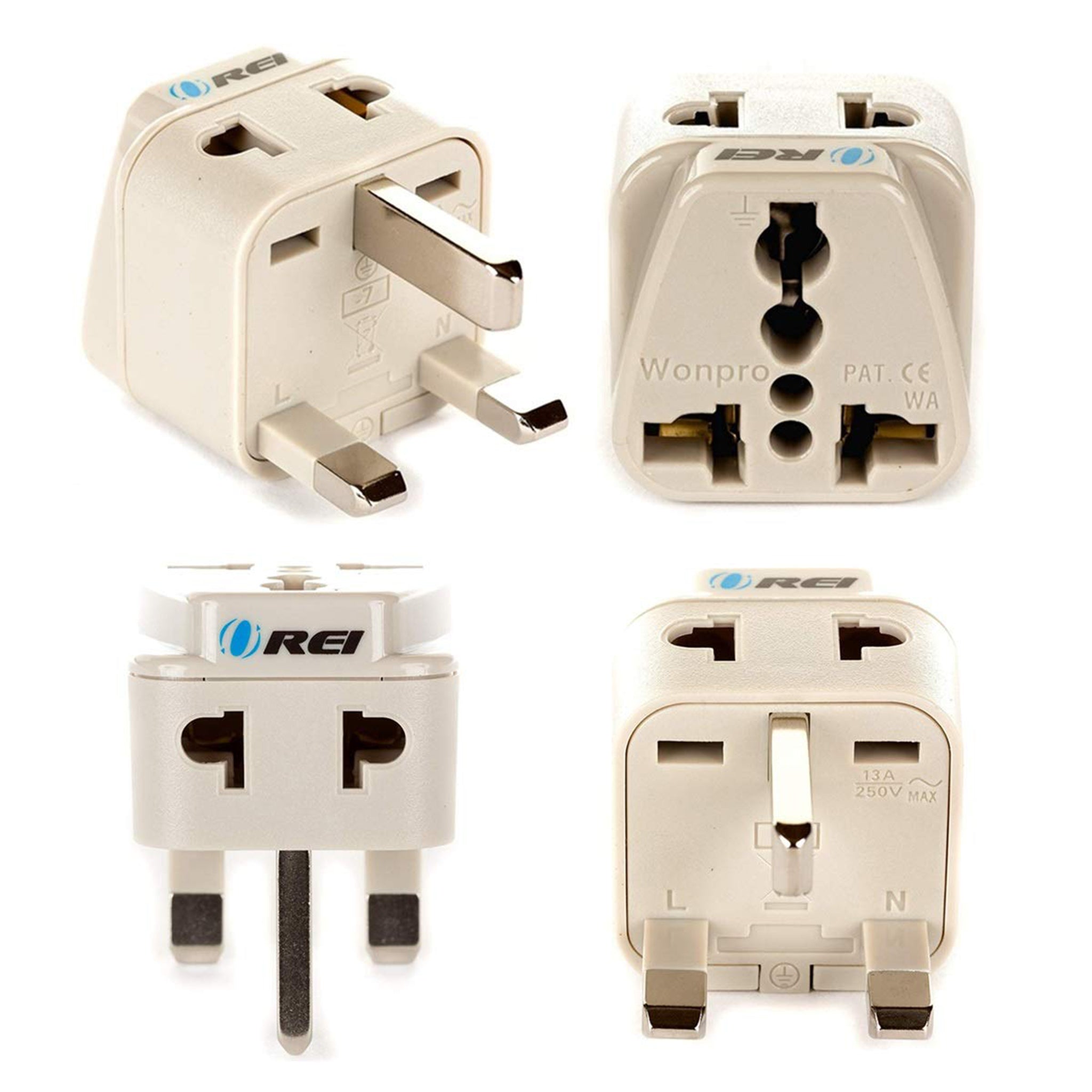 OREI DB-7 Compact 2-in-1 UK & Hong Kong Travel Adapter