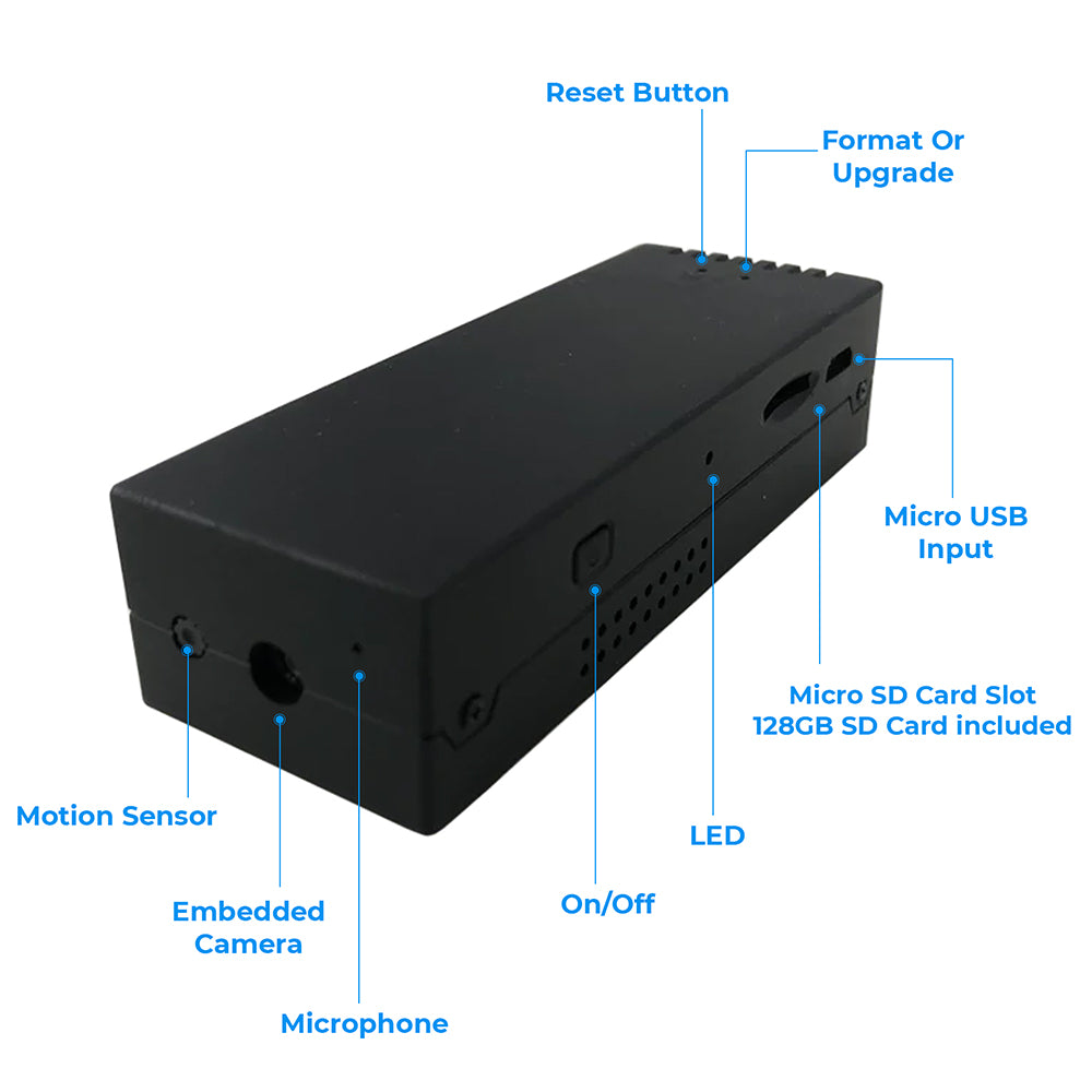 PBN - TEC Cam Vox 72-i 128GB Portable DVR with 25-Day Standby: Your Ultimate Surveillance Companion