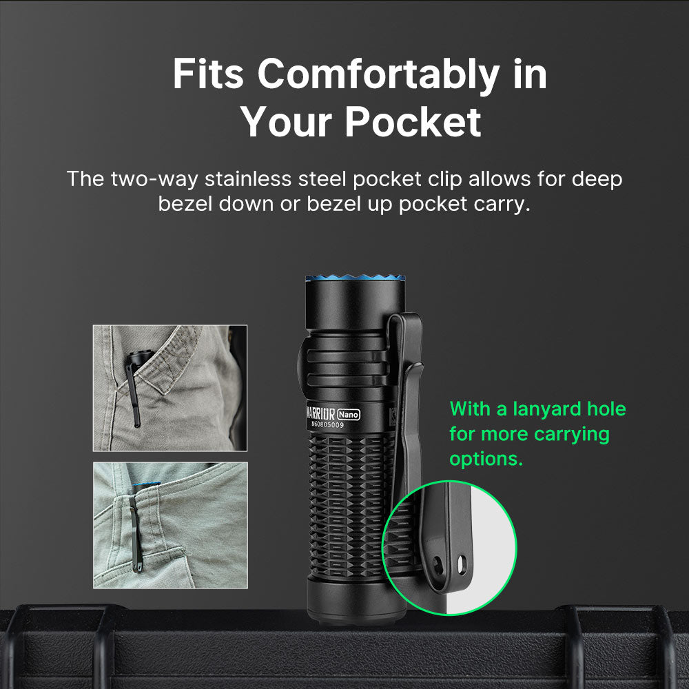 Olight's Ultra-Powerful and Compact Warrior Nano Flashlight