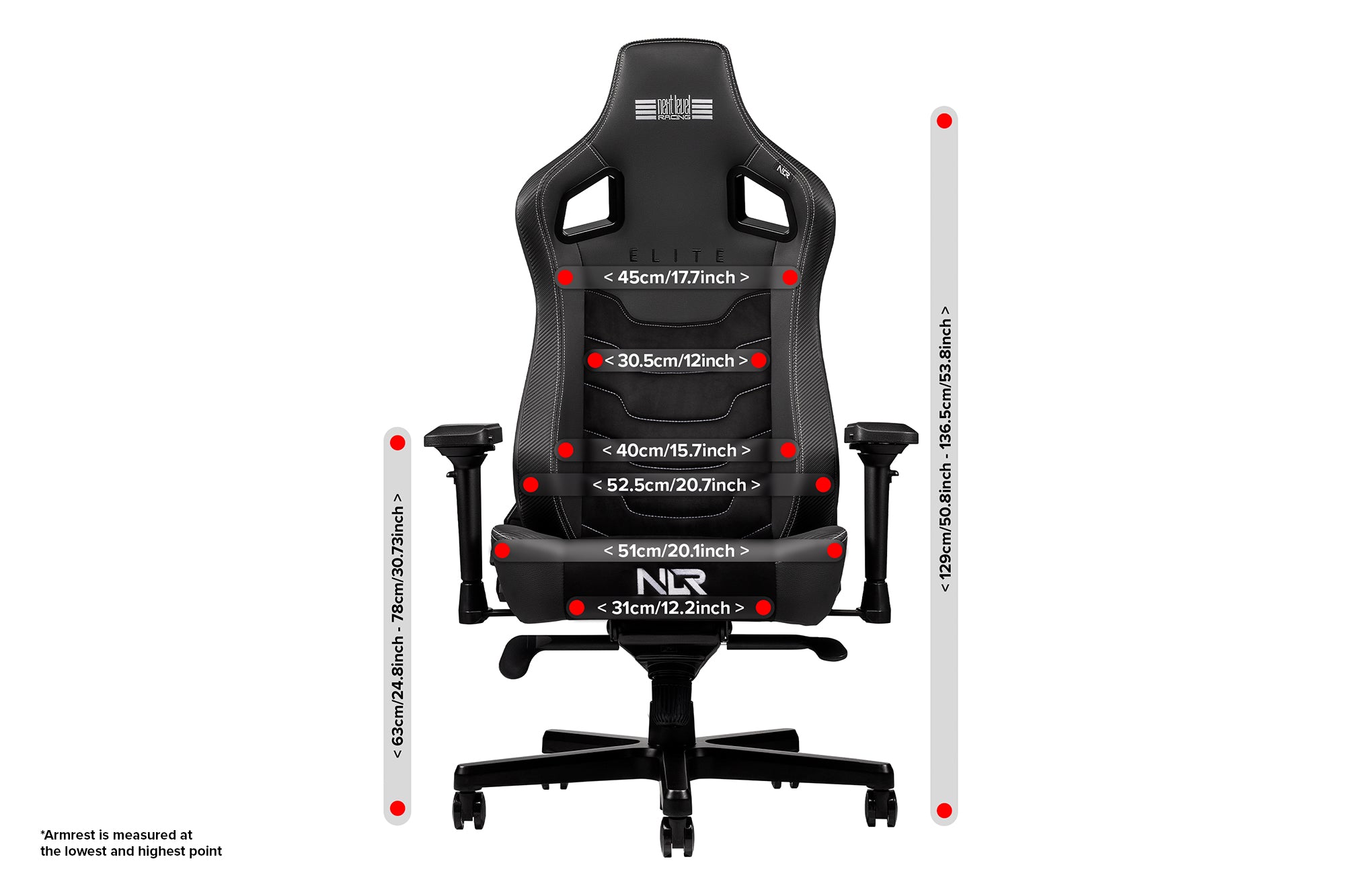 Next Level Racing NLR-G005 Elite Leather & Suede Gaming Throne