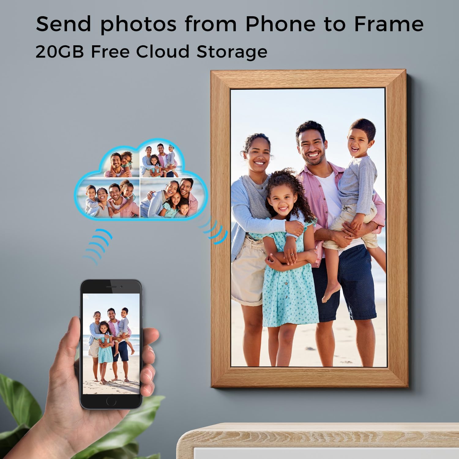 Sungale 21.5" True Cloud Frame: Connect & Cherish Memories
