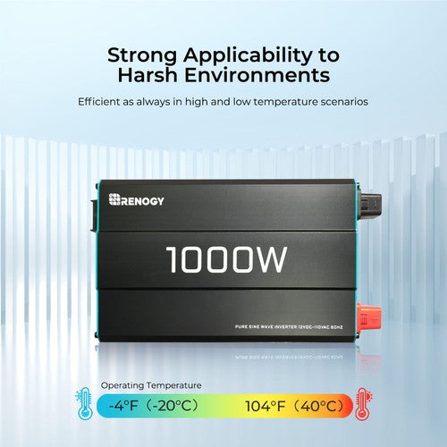 Renogy 1000W High-Performance Pure Sine Wave Inverter for 120Vac Power