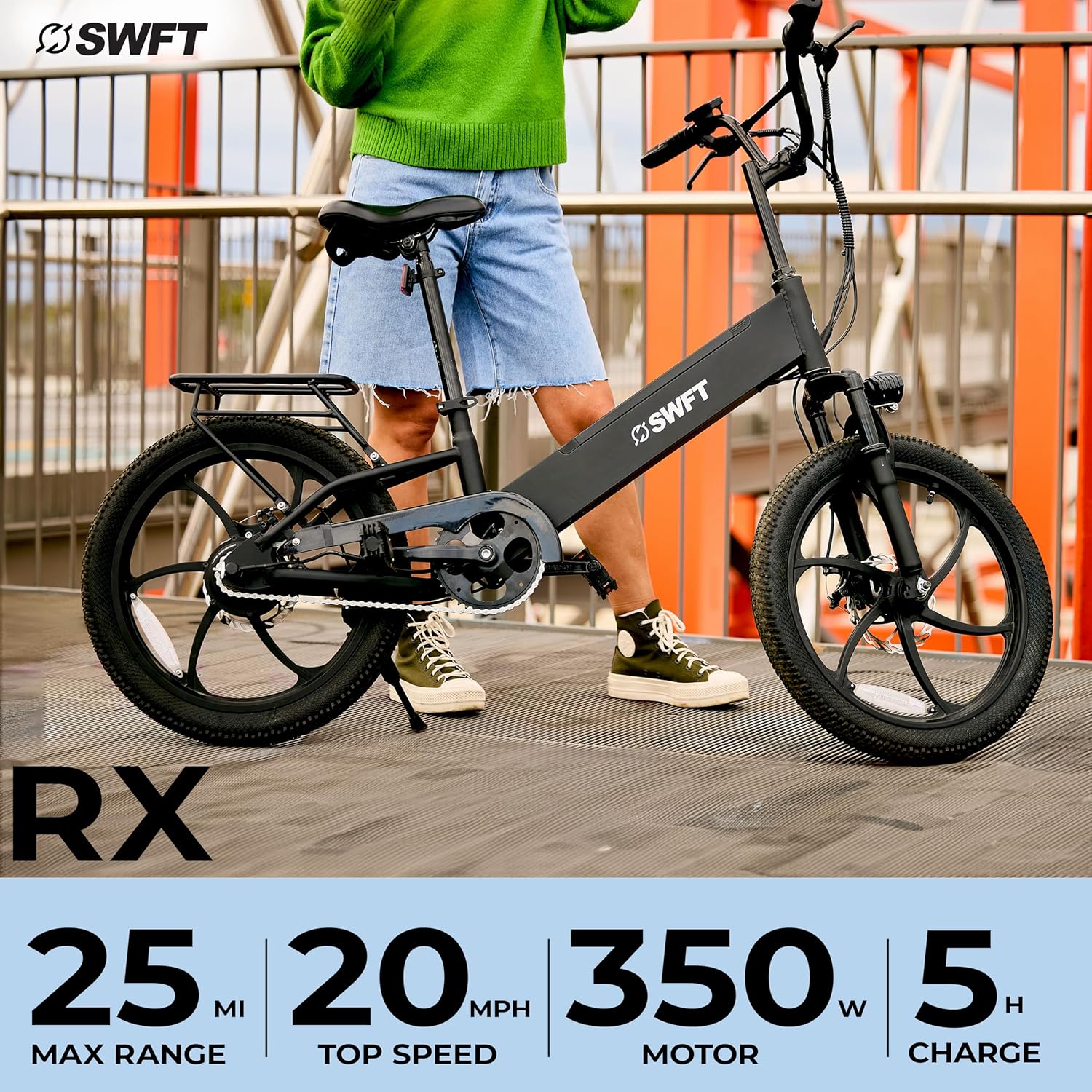 SWFT RX Black Lightweight Electric Bike - Your Urban Commuting Powerhouse
