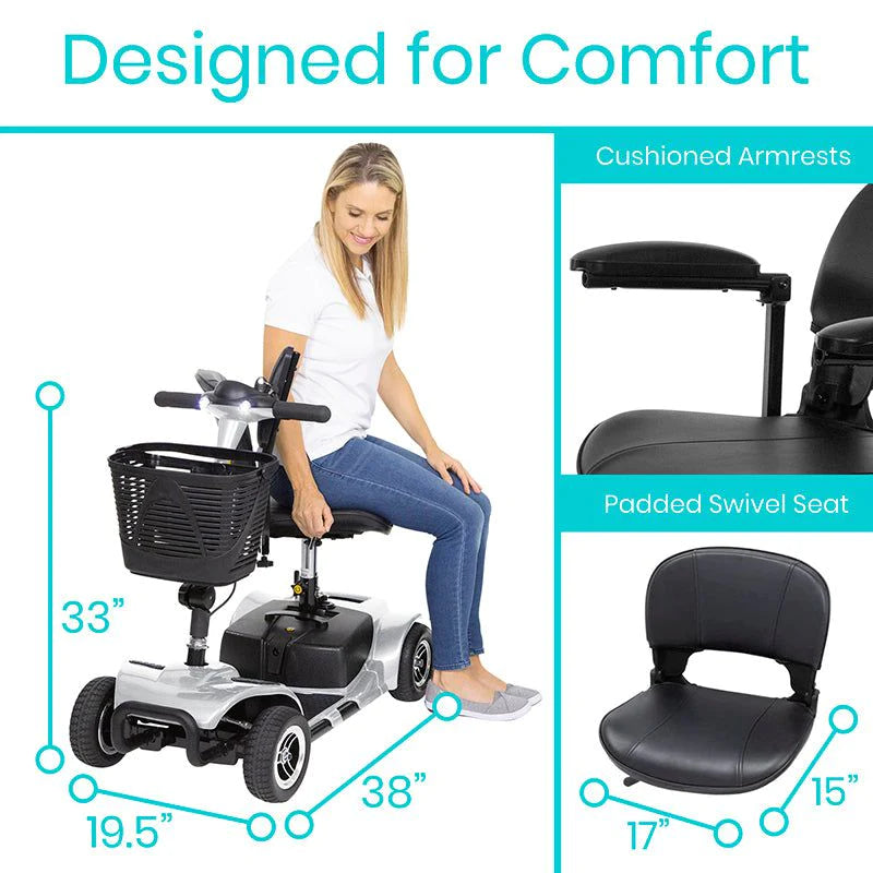 Vive Health Ultra-Responsive 4-Wheel Mobility Scooter