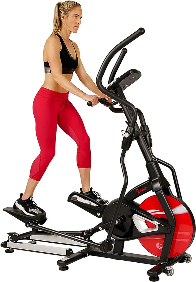 Sunny Health & Fitness Stride Zone Magnetic Elliptical Trainer - Your Home Workout Powerhouse