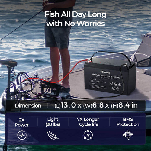 Renogy Long-Lasting 24V 50Ah Lithium Iron Phosphate Powerhouse Battery