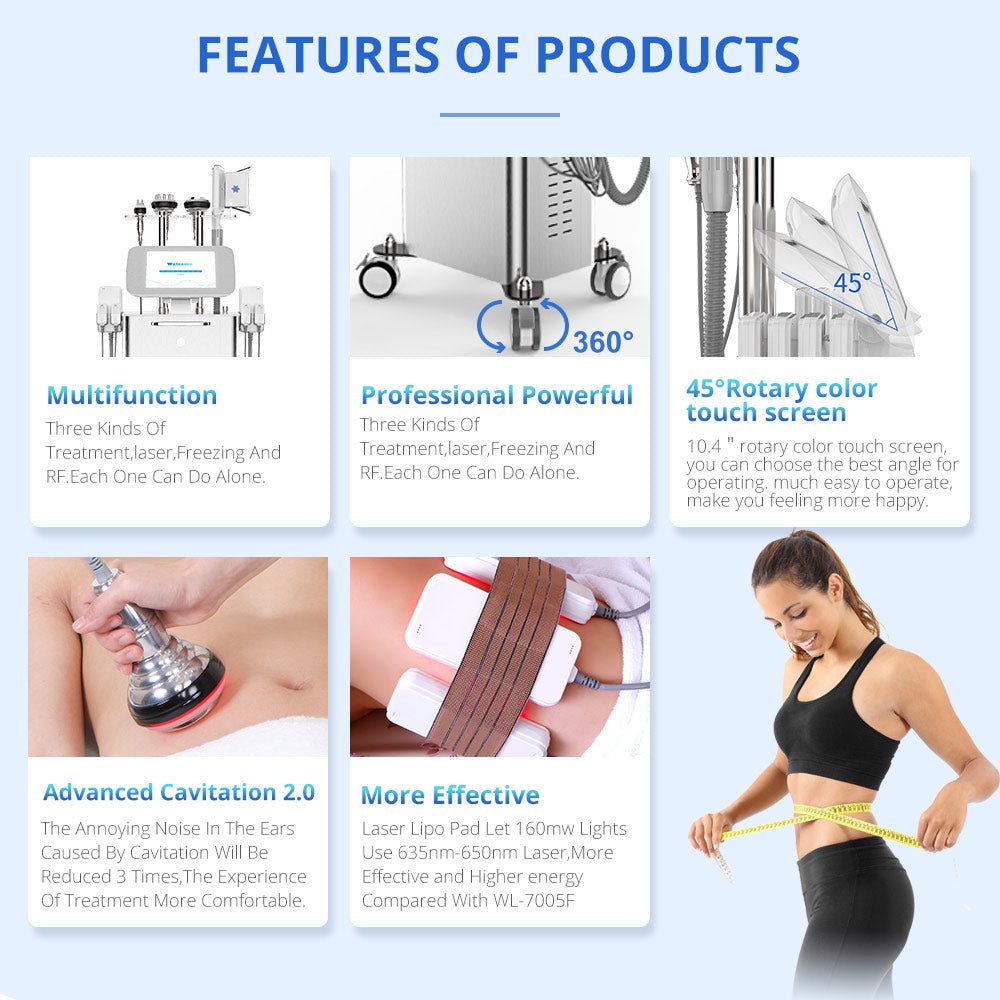 Shape Tactics - Revolutionary 160mw Lipo Laser Fat Freeze Machine with Cavitation