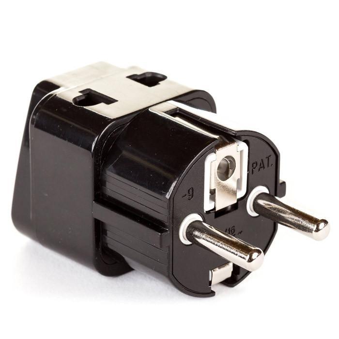 OREI 2-in-1 USA to Europe Adapter Plug - 2 Pack, Black: Your Ultimate Travel Companion