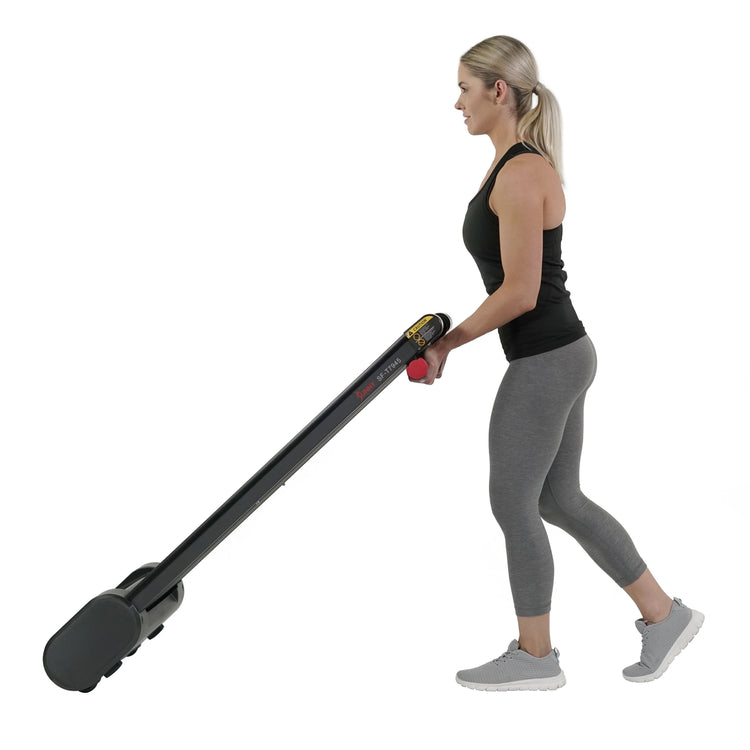 Sunny Health & Fitness Under Desk Slim Flat Treadmill - Your Home Workout Companion