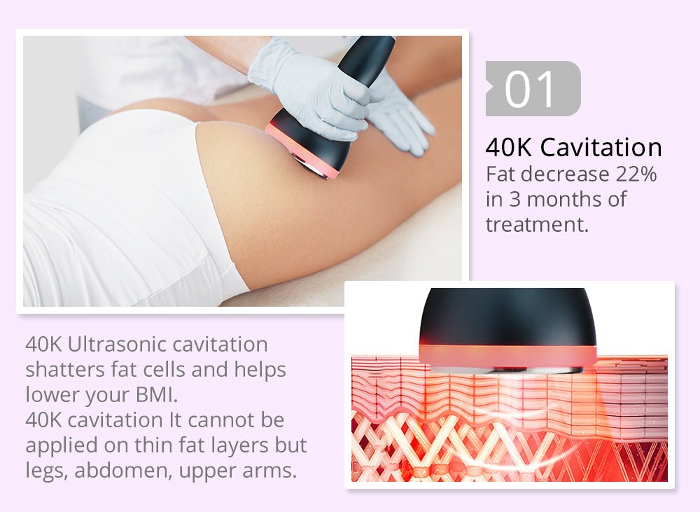 Shape Tactics Ultrasonic Cavitation RF 5MW Lipo Laser Slimming Device - Transform Your Body Now