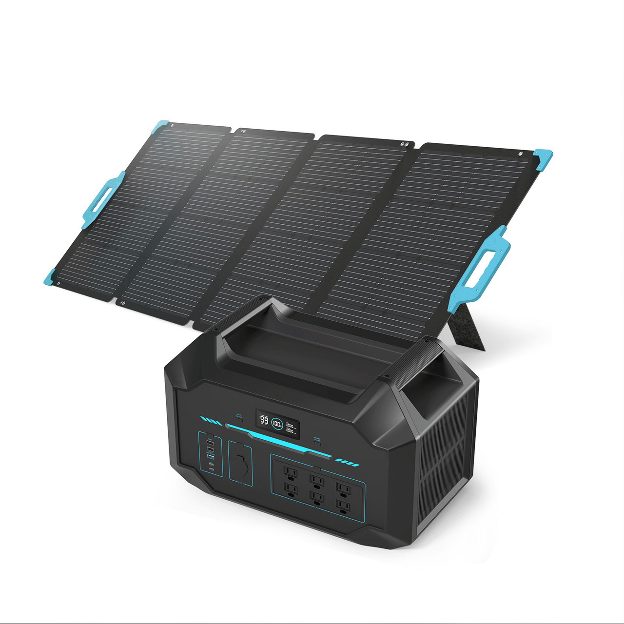 Renogy 998Wh Powerhouse Bundle: 998Wh Power Station + EFLEX 220 Solar Panel