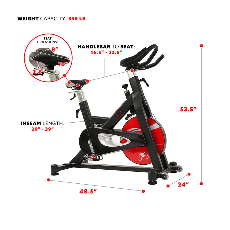 Sunny Health & Fitness Pro Indoor Cycling Bike - SF-B1714: Your Ultimate Home Workout Companion