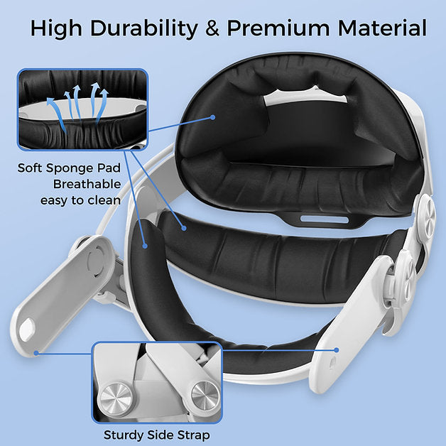 Sungale Oculus Quest 2 Elite Head Strap with 6000mAh Battery - Unleash Your VR Gaming