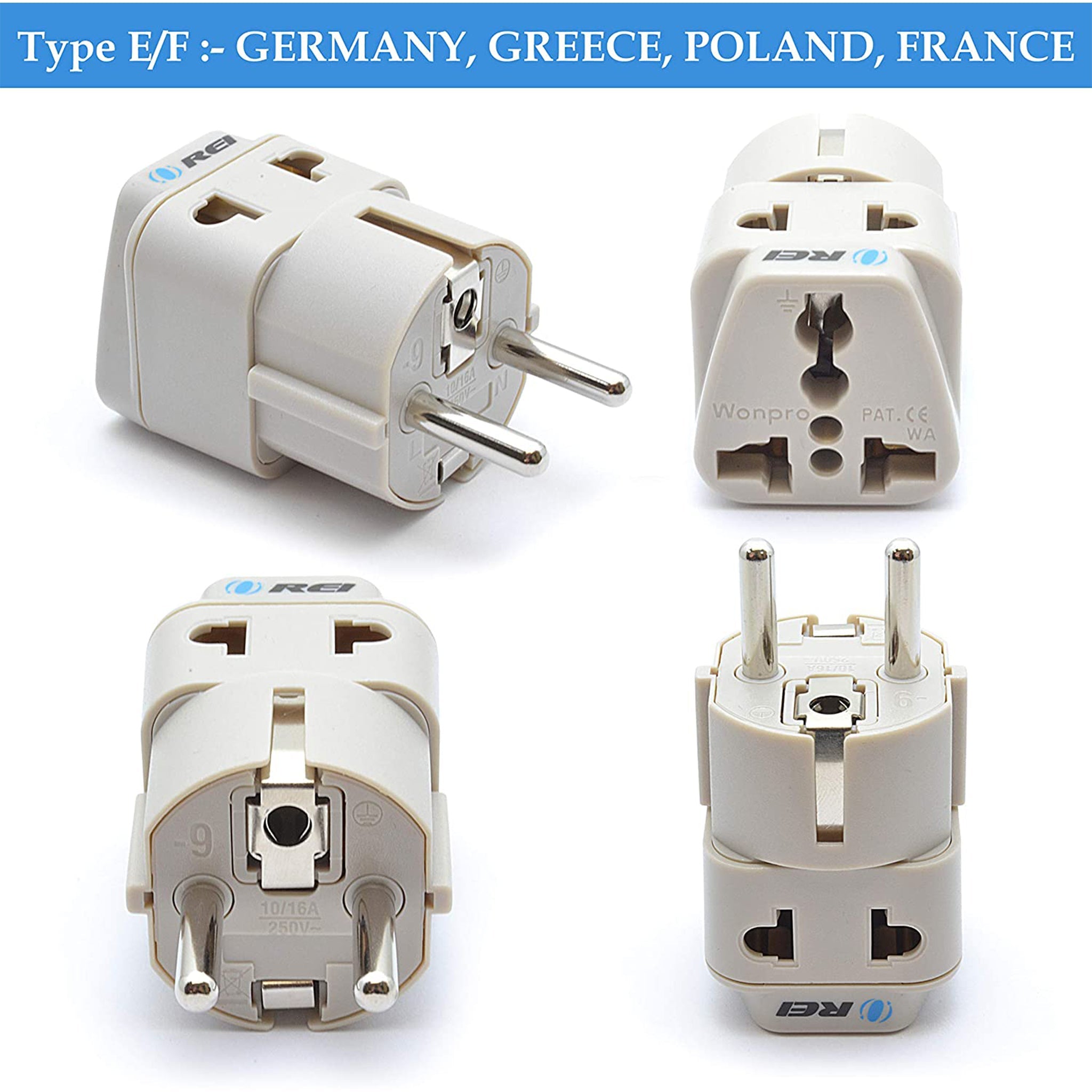 All-in-One Compact World Travel Adapter Plug - DB7-SET